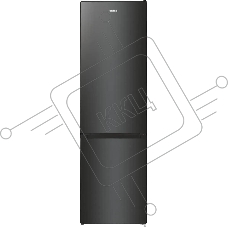 Холодильник Gorenje NRK6202EBXL4 черный матовый двухкамерный 235/96л морозилка снизу, No Frost