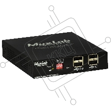 Приемник-декодер DVI, USB2.0 и KVM over IP, сжатие JPEG2000, с PoE MuxLab 500771-RX