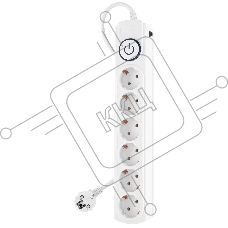 Сетевой фильтр Ippon BK-6-EU-3-10-W 3м (6 розеток) белый (коробка)