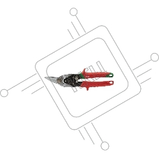 Ножницы по металлу Milwaukee Ручной инструмент Правый рез NEW 48224520