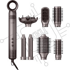 Фен-щётка Tuvio HBI1419 коричневый, 1500 Вт, ионизация, 40/50/70 мм