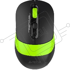 Мышь беспроводная A4Tech Fstyler FG10CS Air черный/зеленый, 2000 dpi, радиоканал, USB, кнопки - 4
