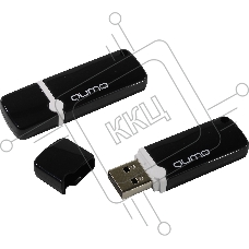 Флеш диск QUMO 16GB USB 2.0 Optiva 02 Black, черный корпус (QM16GUD-OP2-black)