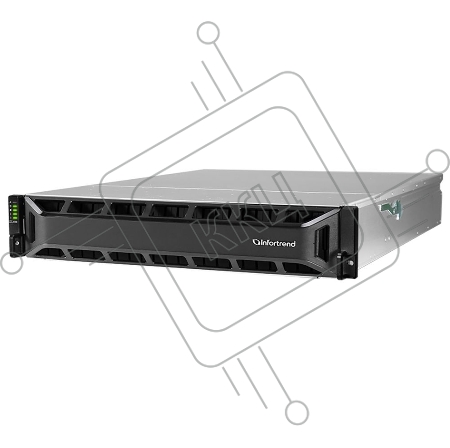 Сетевой накопитель Infortrend CS 4025GB-J 2U/25bay, scale-out NAS, single node subsystem including 1x12 core CPU, 64GB (4x16GB) memory, 4x10GbE(SFP+), 2x12Gb/s SAS EXP. Ports, 2x(PSU+FAN module), 1x(SuperCap.+flash module), 24xdrive trays and rack mount k