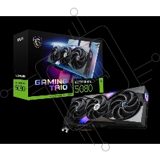 Видеокарта MSI RTX 5080 GAMING TRIO OC 16Gb GDDR7 256bit 3xDP HDMI 3FAN RTL Видеокарта MSI RTX 5080 GAMING TRIO OC 16Gb GDDR7 256bit 3xDP HDMI 3FAN RTL