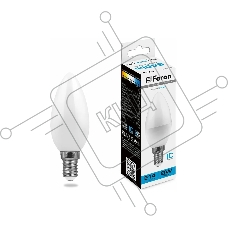 Лампа светодиодная FERON LB-570 (25800) 9W 230V E14 6400K
