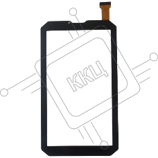 Сенсорное стекло (тачскрин) для Prestigio Muze 4667 3G, черное