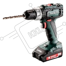 Дрель-шуруповерт Metabo BS 18 L BL Set, 18 В, 2 Ач, 65 Нм, щеточный