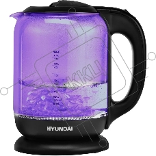 Чайник электрический Hyundai HYK-G5809 1.8л. 2200Вт фиолетовый/черный (корпус: стекло)
