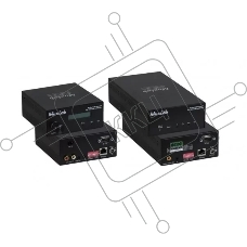 Приемник-декодер Audio over IP [500755-AMP-RX-EU] MuxLab 500755-AMP-RX-EU, сжатие MJPEG, с функцией локального усиления аудио на 50Вт