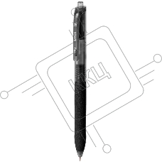 Ручка гелевая автоматическая Deli EG075-BK, d=0.5мм, черные чернила, резиновая манжета