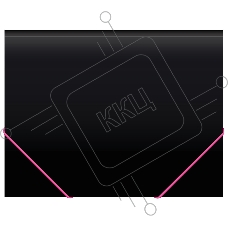 Портфель Бюрократ Black Opal BLPP13 13 отдел. A4 пластик 0.7мм черный/ассорти