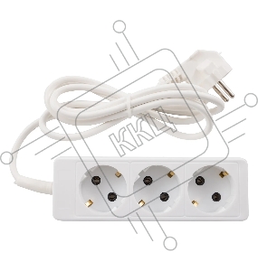 Удлинитель ENGY "Гранд" 1,7 м/3 роз с заземлением (ПВС 3х0,75) (186688)