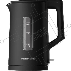 Чайник электрический Redmond KG255 1.5л. 1500Вт черный корпус: стекло