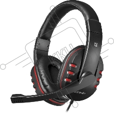 Гарнитура проводная Defender Warhead G-160 черный, кабель 2,5 м