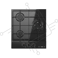 Варочная поверхность Kuppersberg, газ, High-Tech, 45 см, автоматический электроподжиг, газ-контроль, SABAF конфорки, чугунные решетки, WOK конфорка, цвет черный, цвет фурнитуры черный