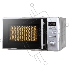 Микроволновая печь Evelux MW 203 X серый, 20 л, 700 Вт, кнопки/поворотный механизм