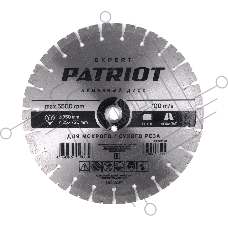 Диск PATRIOT EXPERT алмазный сегментный 350х25,4/20 Бетон/Асфальт