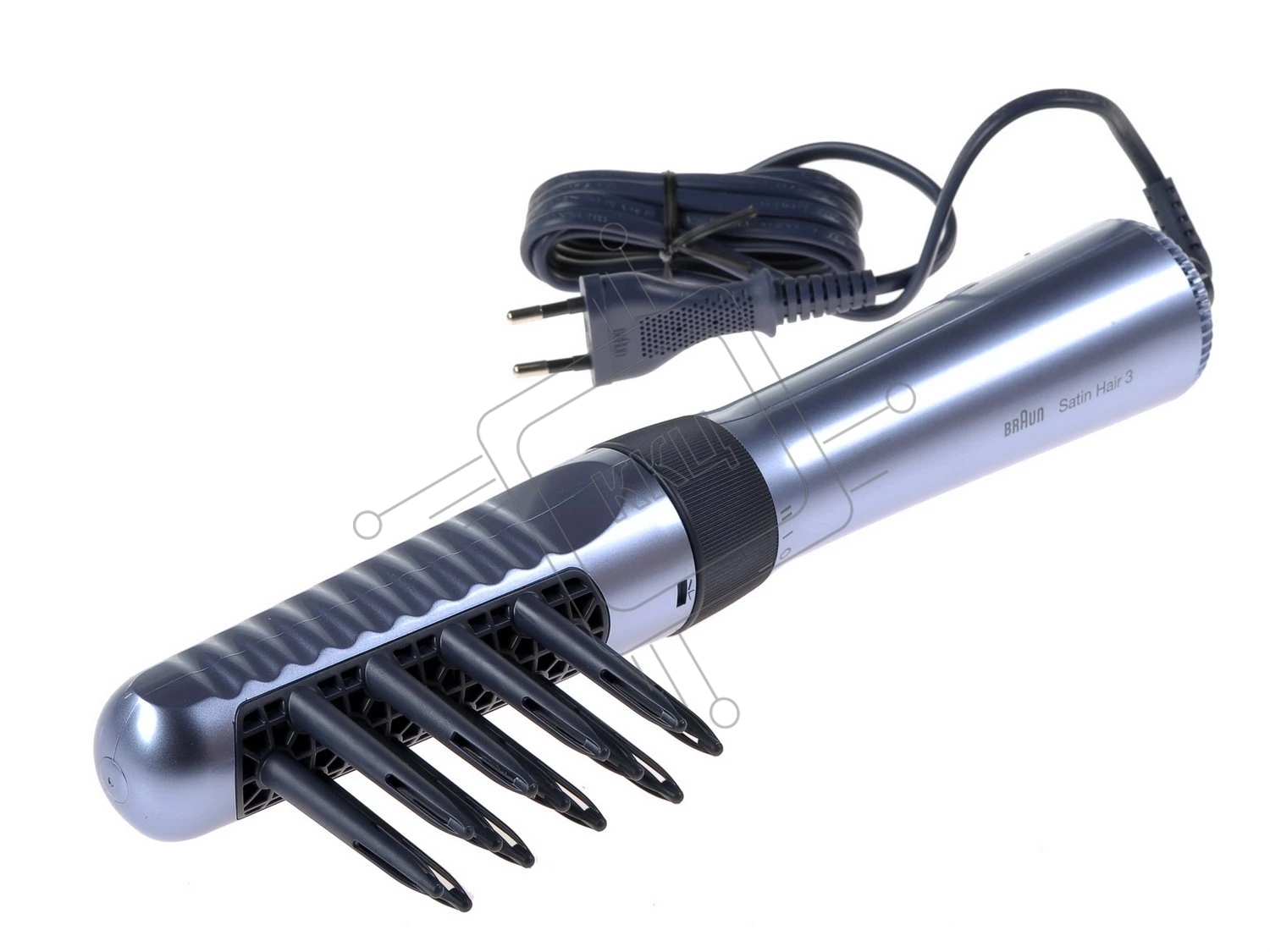 Фен-щетка Braun AS330 400Вт серебристый