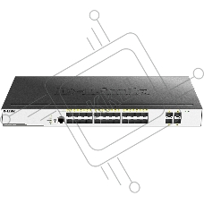 Коммутатор D-Link DGS-3000-28XS/B1A, 24×1 Гбит/с SFP + 4×10 Гбит/с SFP+, управляемый