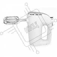 Миксер BQ MX423 White-Steel, Мощность 500 Вт, 5 скоростных режимов, Режим ТУРБО