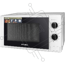 Микроволновая печь Hyundai HYM-M2048 белый, 20 л, 700 Вт, переключатели - поворотный механизм