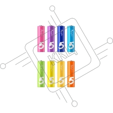 Батарея CUKTECH high-performance  rainbow alkaline 8  pellet