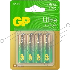 Батарея GP Ultra 15AUA21-2CRSBC8 AA (8шт) блистер