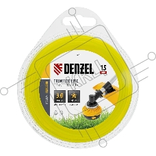 Леска для триммера Denzel звезда 3 мм х 15 м, блистер FLEX CORD