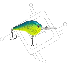 Воблер SANSAN SAN-CRANK PELICAN 60F для троллинга 6,0см 10,0гр Col.621
