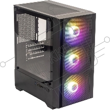 Компьютерный корпус Accord ACC-ZCU1B черный без БП mATX 3x120mm 1xUSB3.0 1xUSB3.1 audio