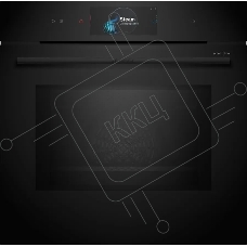 Духовой шкаф Bosch HNG978QB1 Accent line. Serie 8, духовой шкаф с микроволнами и паром, черный, 28 режимов + комбинированные режимы, микроволны до 800 Вт, 4-слойное остекление, 3 цветных текстовых TFT-дисплея 2,5