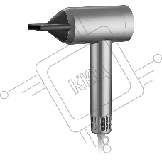 Фен БЕРДСК Trims BD 1102 серебристый, 1800 Вт, ионизация