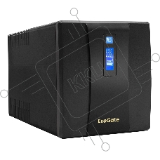 Источник бесперебойного питания ExeGate SpecialPro Smart LLB-1200.LCD.AVR.4SH.USB 1200VA/750W, LCD, AVR, 4*Schuko, USB, черный