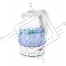 Чайник электрический Мастерица ЕК-1801G, снег, 1.8 л, стекло, 1850 Вт