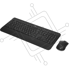 Комплект клавиатура+мышь беспроводной LOGITECH MK540 Advanced black (USB, 1000dpi) (920-008686)