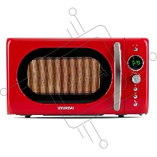 Микроволновая печь Hyundai HYM-D3037 красный, 20 л, 700 Вт, переключатели - кнопки, поворотный механизм