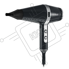 Фен Kitfort KT-3256 2200Вт черный/серебристый