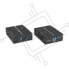 Удлинитель сигнала Infobit [iTrans USB3-TR100] USB 3.0 (Tx + Rx) до 100 метров HDBaseT 3.0