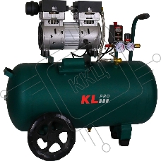 Профессиональный бесшумный воздушный компрессор KLPRO KLK50S (сеть, 0,7Квт, 8бар, 126л/мин, емкость 50л)