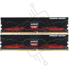 Оперативная память AMD Radeon R7, DDR4, 16GB (2x8GB), 2666MHz, CL16, с радиатором, черный