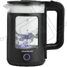 Чайник электрический Starwind SKG1053 1.7 л, 1800 Вт, черный