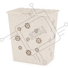 Корзина для белья Альтернатива Плетенка 60л слоновая кость М2030 (50737)