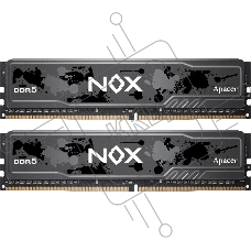 Оперативная память Apacer Nox, DDR5, 32Gb (2x16 Gb), 6400 MHz, CL40, DIMM, радиатор, черный