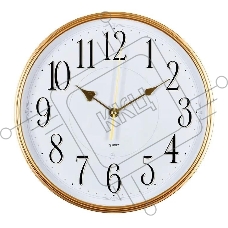 Часы настенные аналоговые Бюрократ WallC-R76P D29см белый