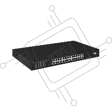 Коммутатор NST NS-SW-24F2G-P, 24×100 Мбит/с PoE + 2×1 Гбит/с Combo (SFP/RJ-45), неуправляемый