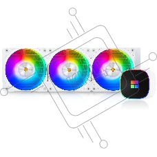 Система водяного охлаждения Thermalright Frozen Horizon 360 ARGB Soc-AM5/AM4/1151/1200/2066/1700 белый 4-pin 28.1dB Al Ret (F-HORIZON-360-WH)