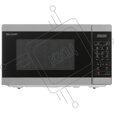 Микроволновая печь Sharp R6800RSL серебристый, 20 л, 800 Вт, переключатели - сенсор