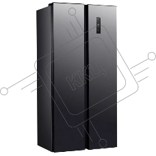 Холодильник Willmark SBS-647NFID темный металлик двухкамерный 249/180 л морозилка сбоку, NoFrost, Side-By-Side