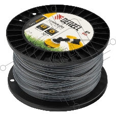 Леска для триммера Denzel двухкомпонентная круглая, 4,0мм х 69м, на DIN катушке EXTRA CORD